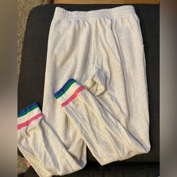 Cream Nike sweats with multicolor cuff - Picture 2 of 3